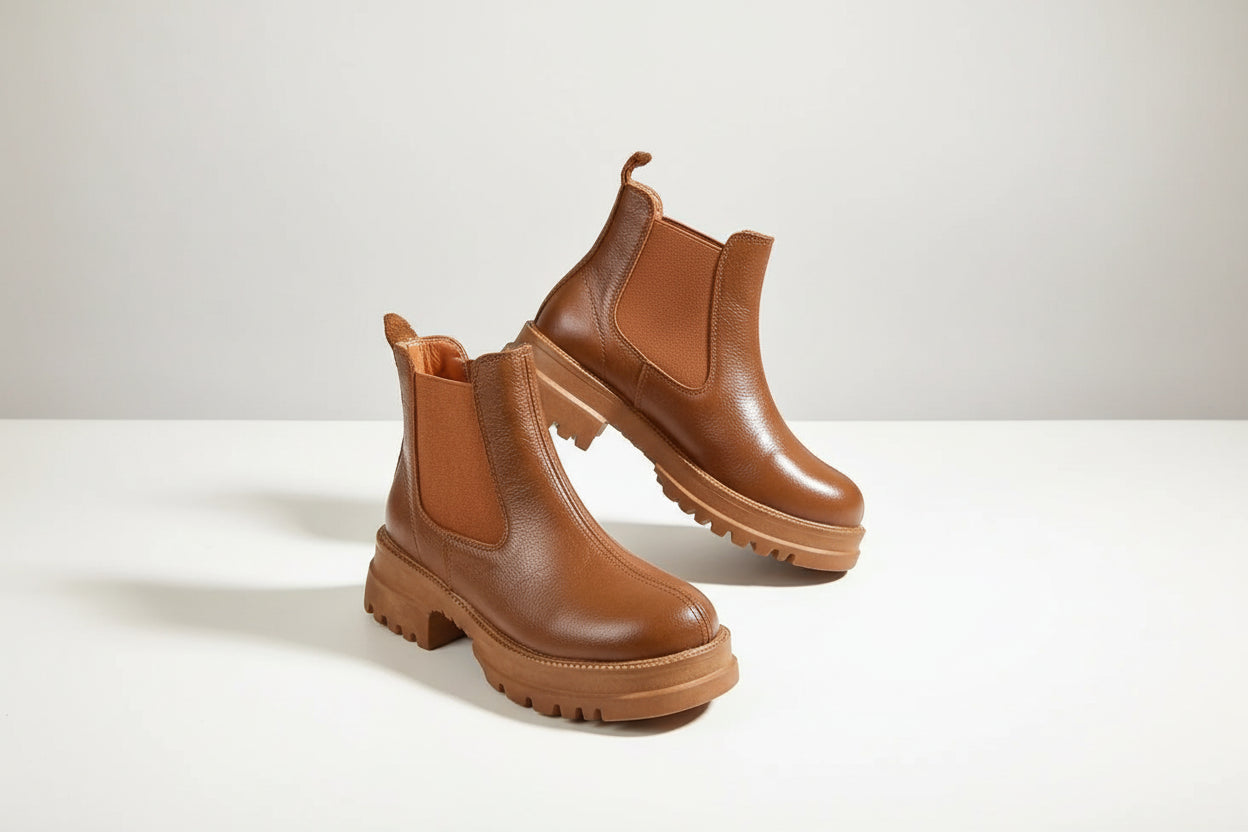 هاف بوت جلد طبيعي كود